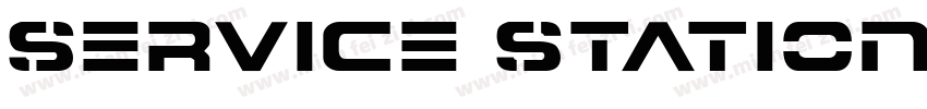 Service Station字体转换